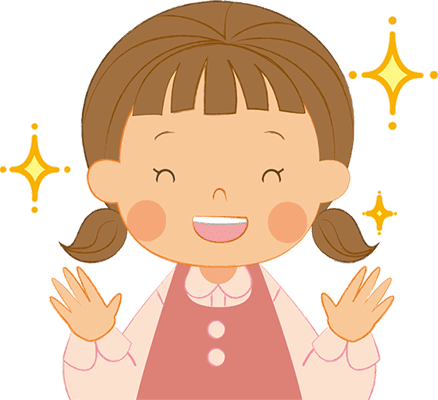 笑顔の女の子のイラスト